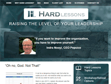 Tablet Screenshot of hard-lessons.com